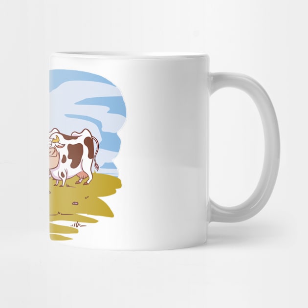 Cows P R t shirt by LindenDesigns